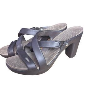 Crocs Cyprus IV Heel Sandals in Espresso – Sz W8